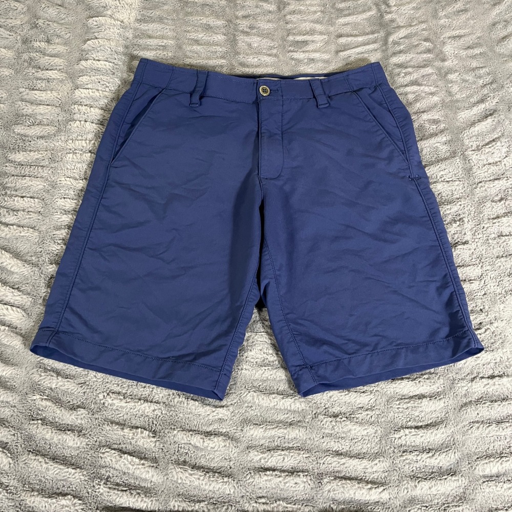 Under Armour Mens 32 HeatGear Loose Golf Shorts Navy Blue Performance AP838